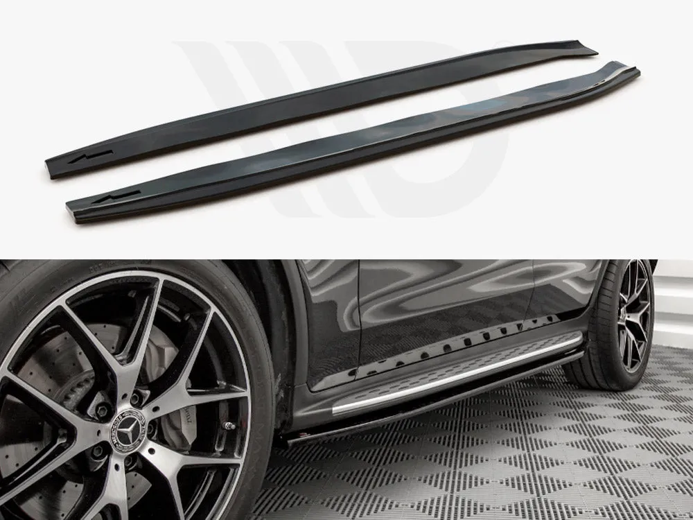 Maxton Design - SIDE SKIRTS DIFFUSERS MERCEDES GLC COUPE AMG-LINE C253 FACELIFT (2019-)