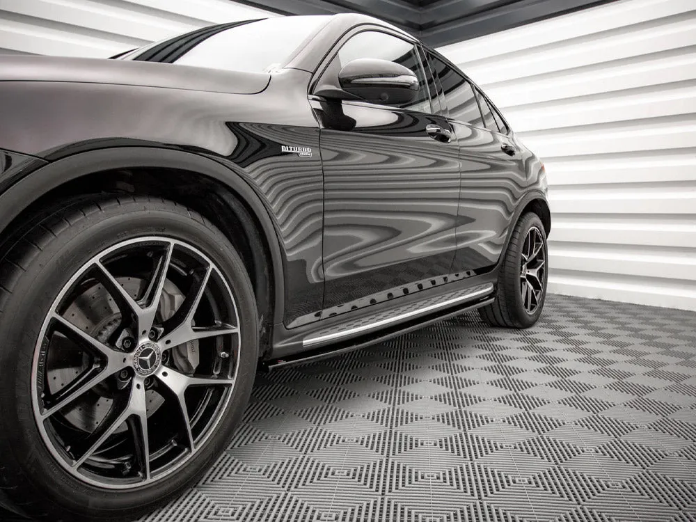 Maxton Design - SIDE SKIRTS DIFFUSERS MERCEDES GLC COUPE AMG-LINE C253 FACELIFT (2019-)