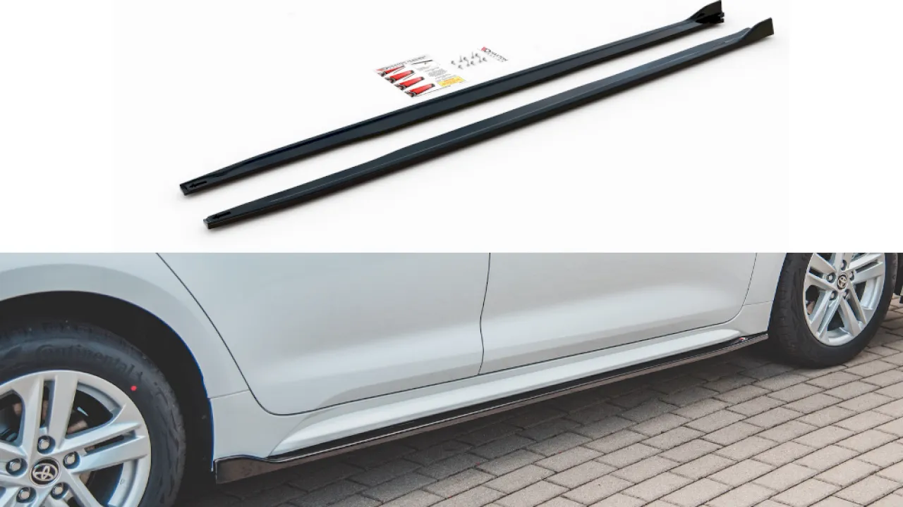 Maxton Design - SIDE SKIRTS DIFFUSERS TOYOTA COROLLA MK12 TOURING SPORTS (2019-2023)