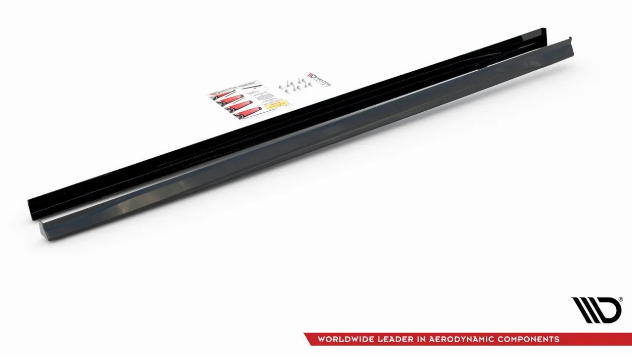 Maxton Design - SIDE SKIRTS DIFFUSERS V.3 VOLKSWAGEN GOLF GTI / GTE / GTI CLUBSPORT / R-LINE MK8