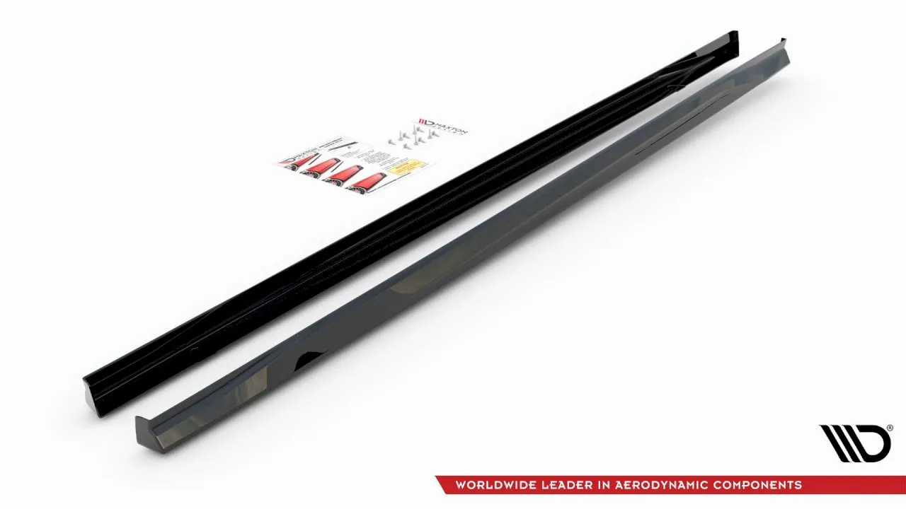 Maxton Design - SIDE SKIRTS DIFFUSERS V.3 VOLKSWAGEN GOLF GTI / GTE / GTI CLUBSPORT / R-LINE MK8