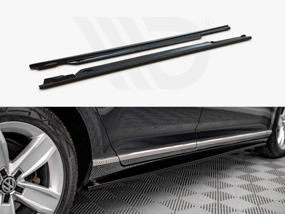 Maxton Design - SIDE SKIRTS DIFFUSERS VW PASSAT B8 FACELIFT (2019-2023)