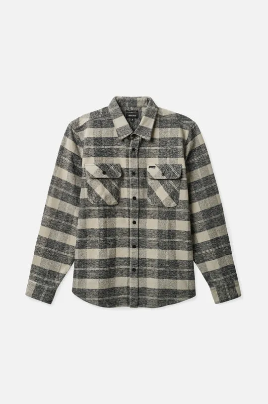 Men's Bowery Heavyweight L/S Flannel - Black/Charcoal