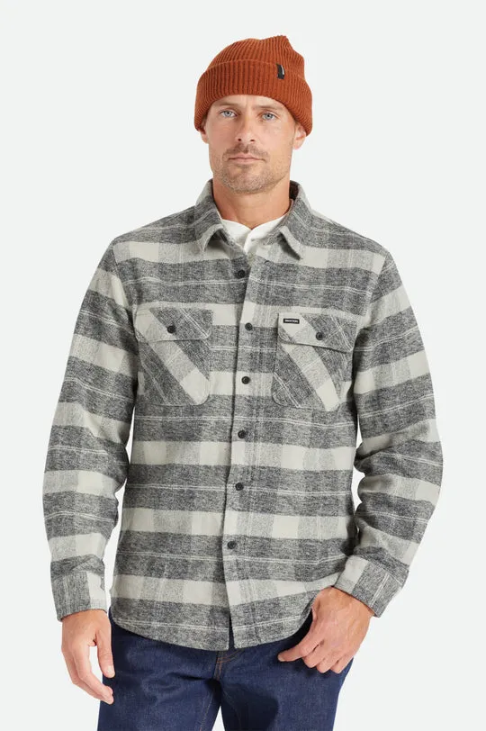 Men's Bowery Heavyweight L/S Flannel - Black/Charcoal