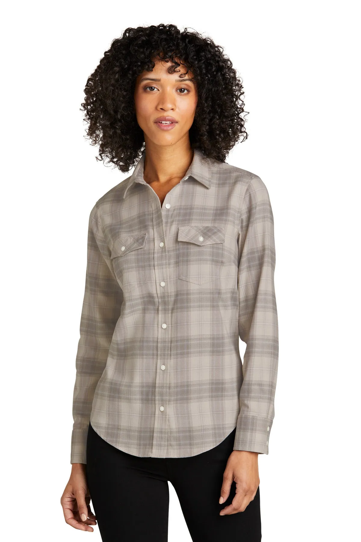 Port Authority Ladies Long Sleeve Ombre Plaid Shirt LW672