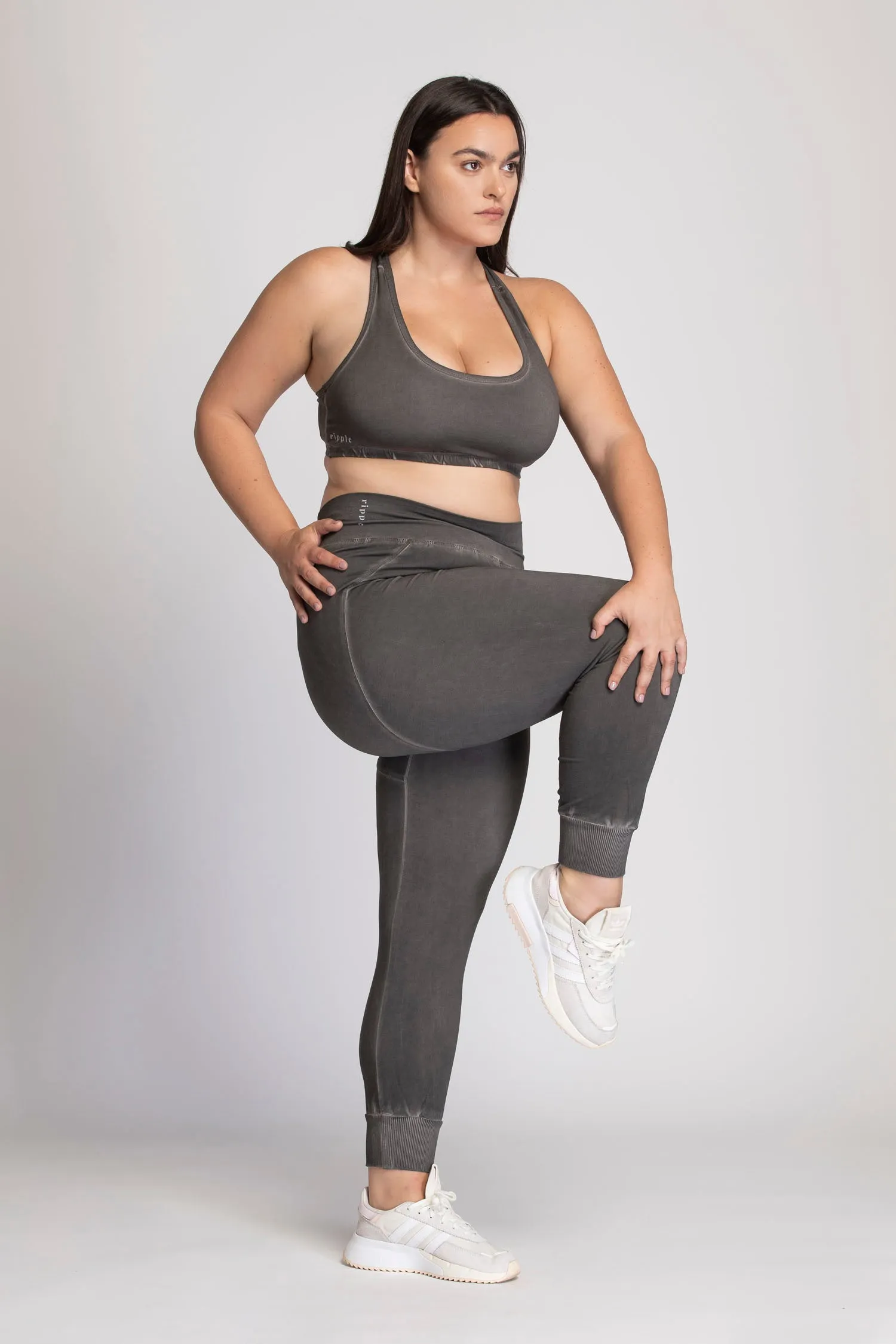 Ribbed Cuff Yoga Pants