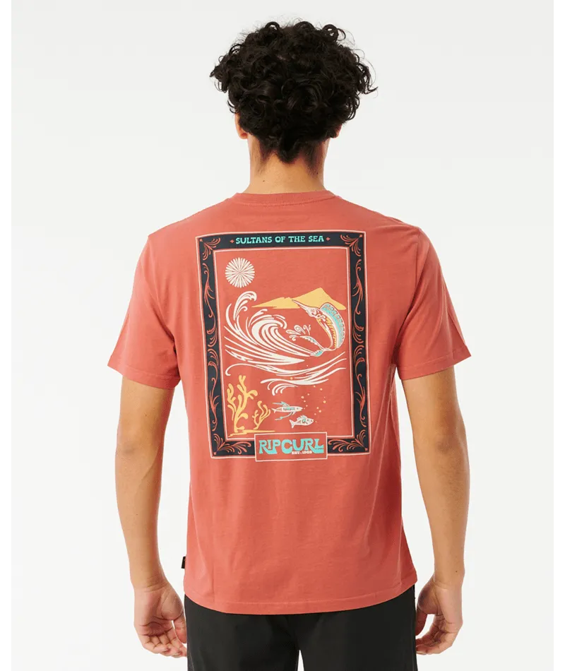 Rip Curl Pacific Rinse Reef Tee-Dusty Mushroom