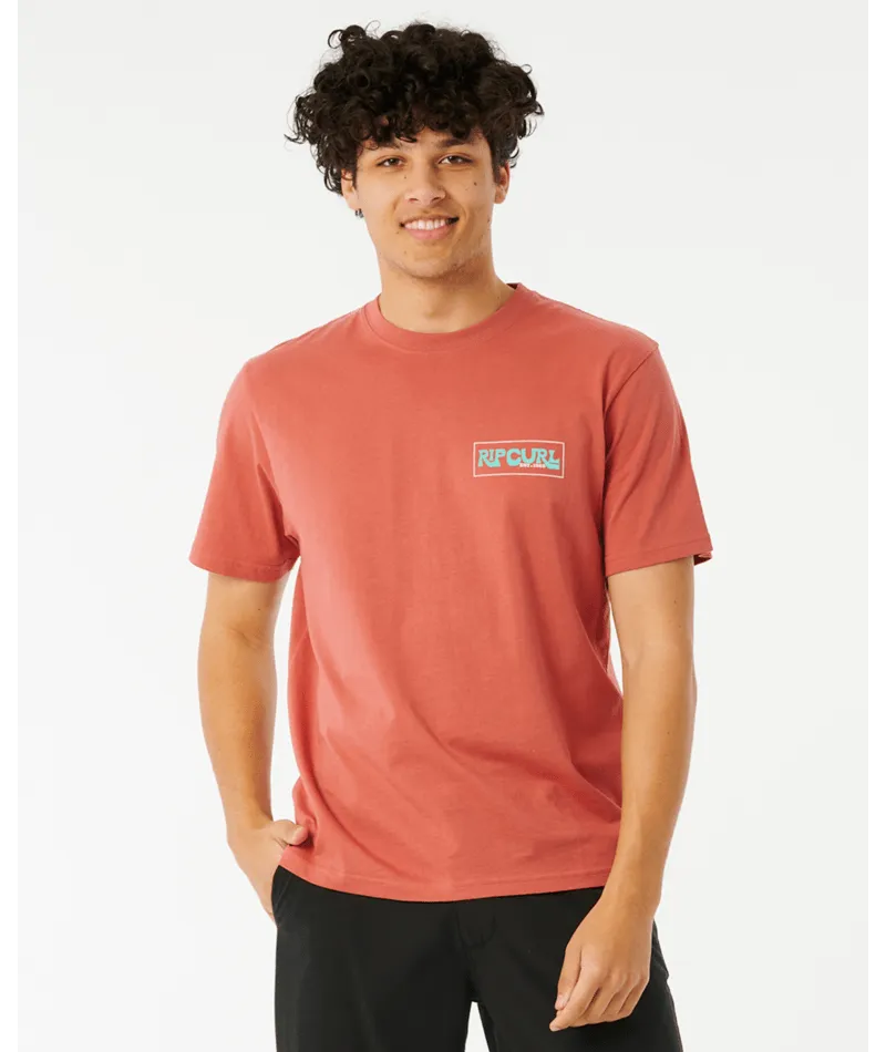 Rip Curl Pacific Rinse Reef Tee-Dusty Mushroom