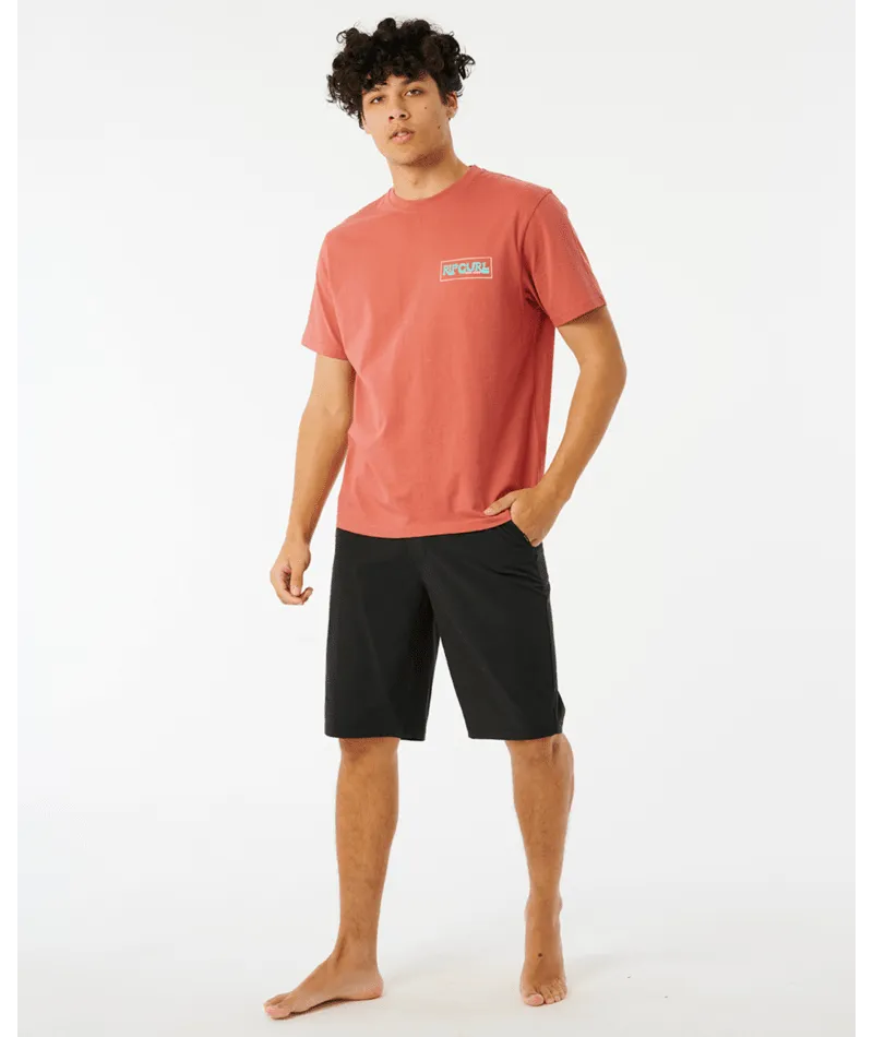 Rip Curl Pacific Rinse Reef Tee-Dusty Mushroom