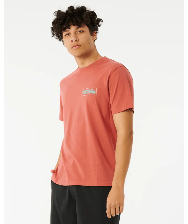 Rip Curl Pacific Rinse Reef Tee-Dusty Mushroom