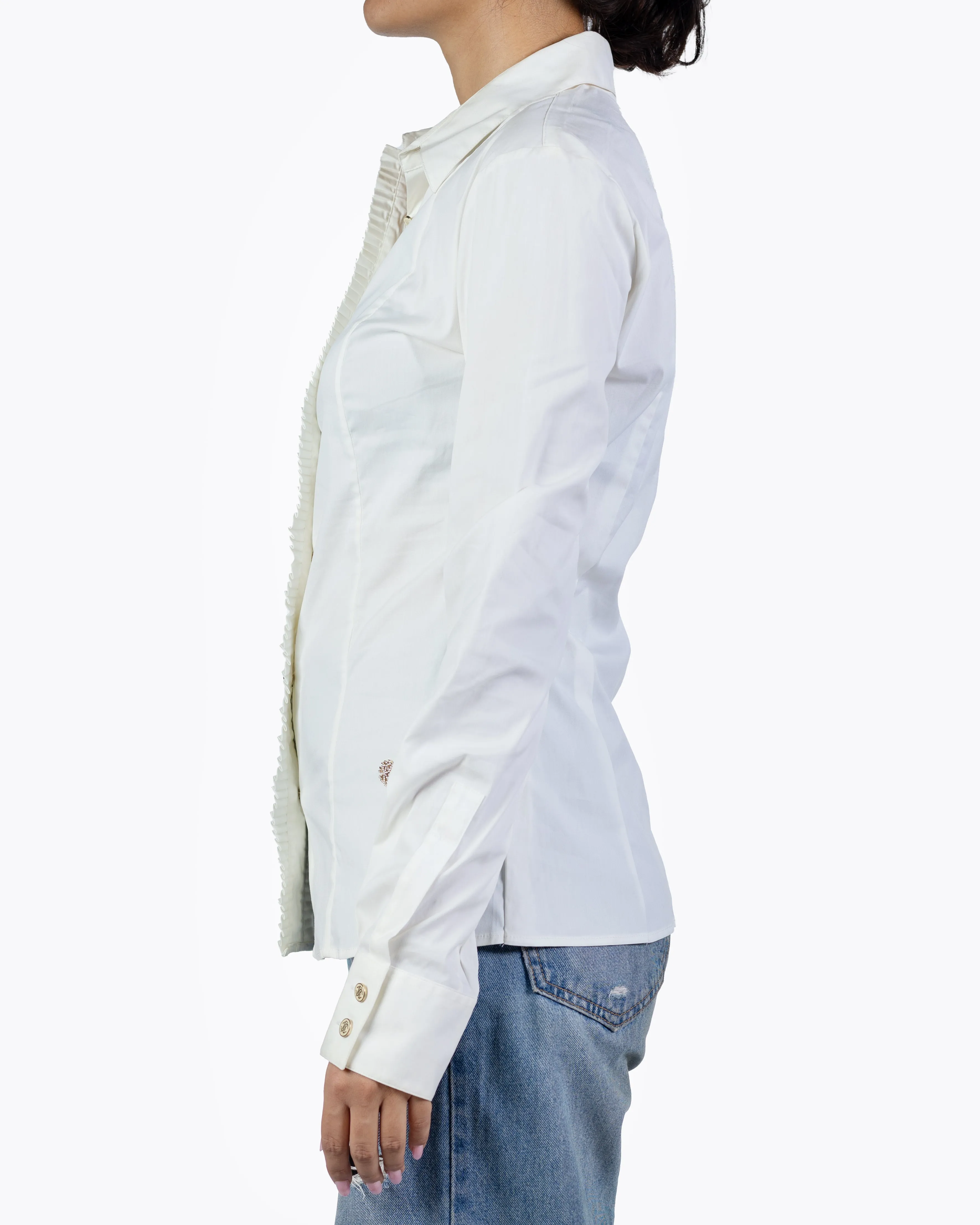 Roberto Cavalli White Button-Down