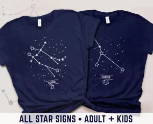 Star Sign Constellation T-Shirts