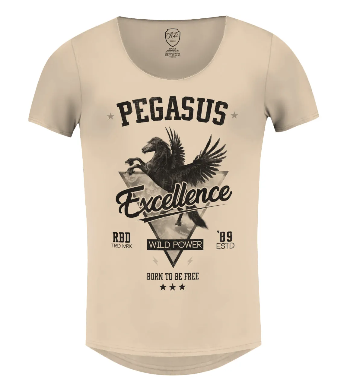 Stylish Luxury Mens T-shirt "Pegasus" / Color Option / MD880