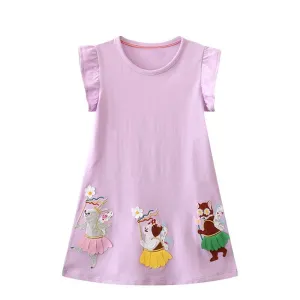 Summer Toddler/Kid Girl's Cartoon Dresses