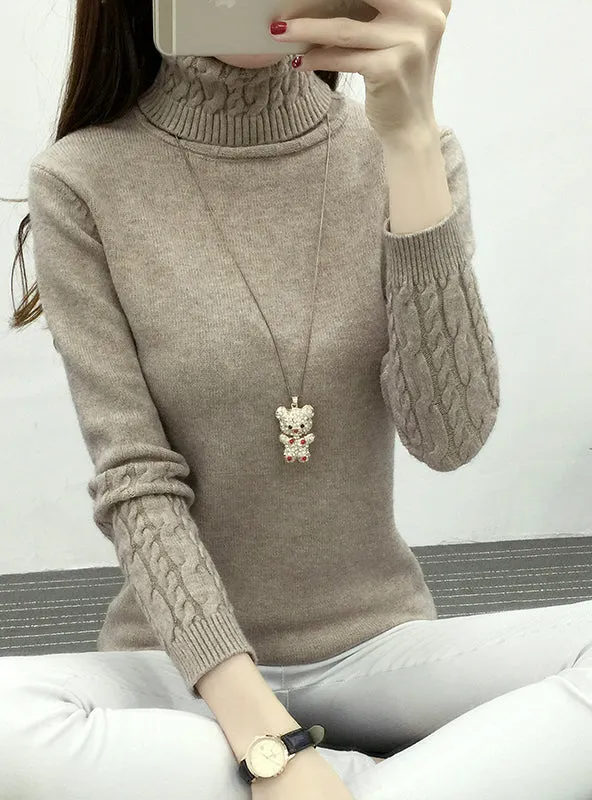 Tops Mujer Knitwear Female Jumper Knitted Coat Femmer