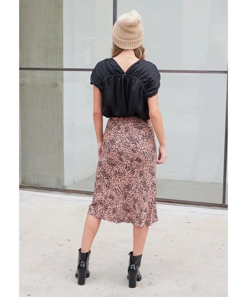 Wildcat Midi Skirt Hazel Black