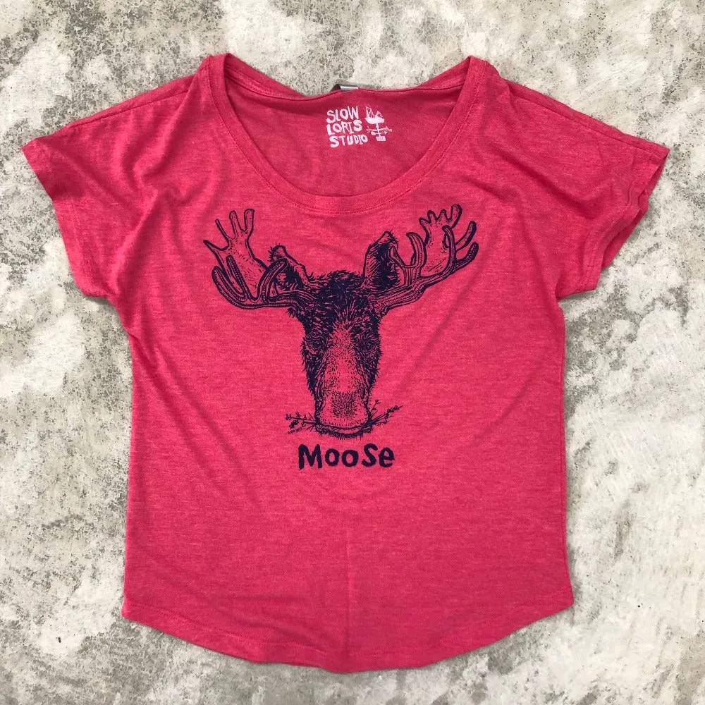 Women's Moose Relaxed Fit T Shirt