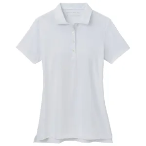 Womens Short Sleeve Button Polo White - 2025