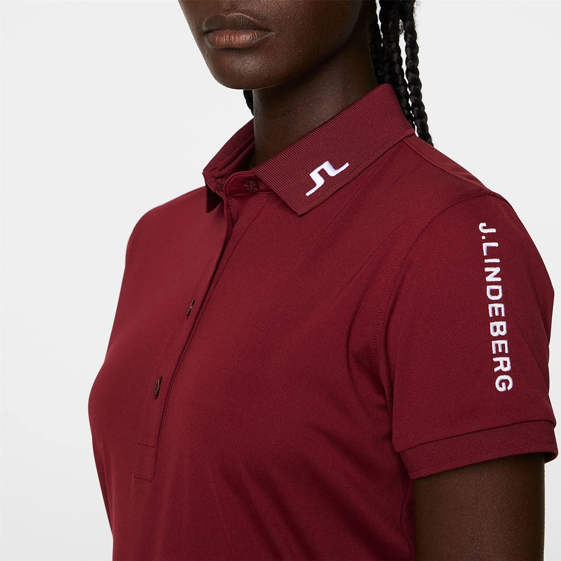 Womens Tour Tech TX Jersey Polo Cabernet - AW24